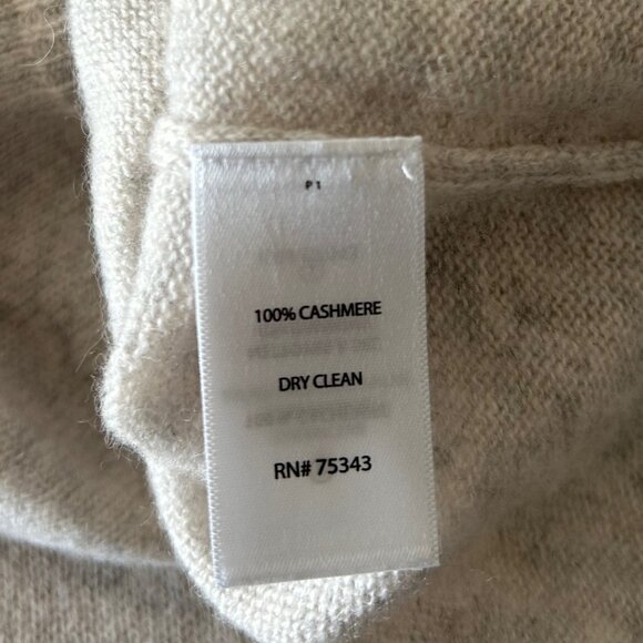Clements Ribeiro Light Gray with Baby pink Stripes Cashmere Sweater Sz S - Picture 5 of 8